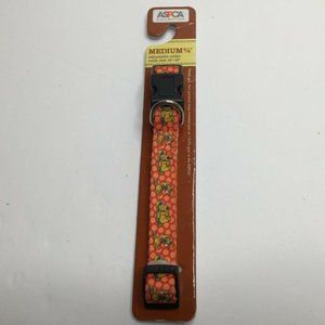 ASPCA Collection Medium 5/8" Adjustable Dog Collar Neck Size 10"-16" Cartoon Dog